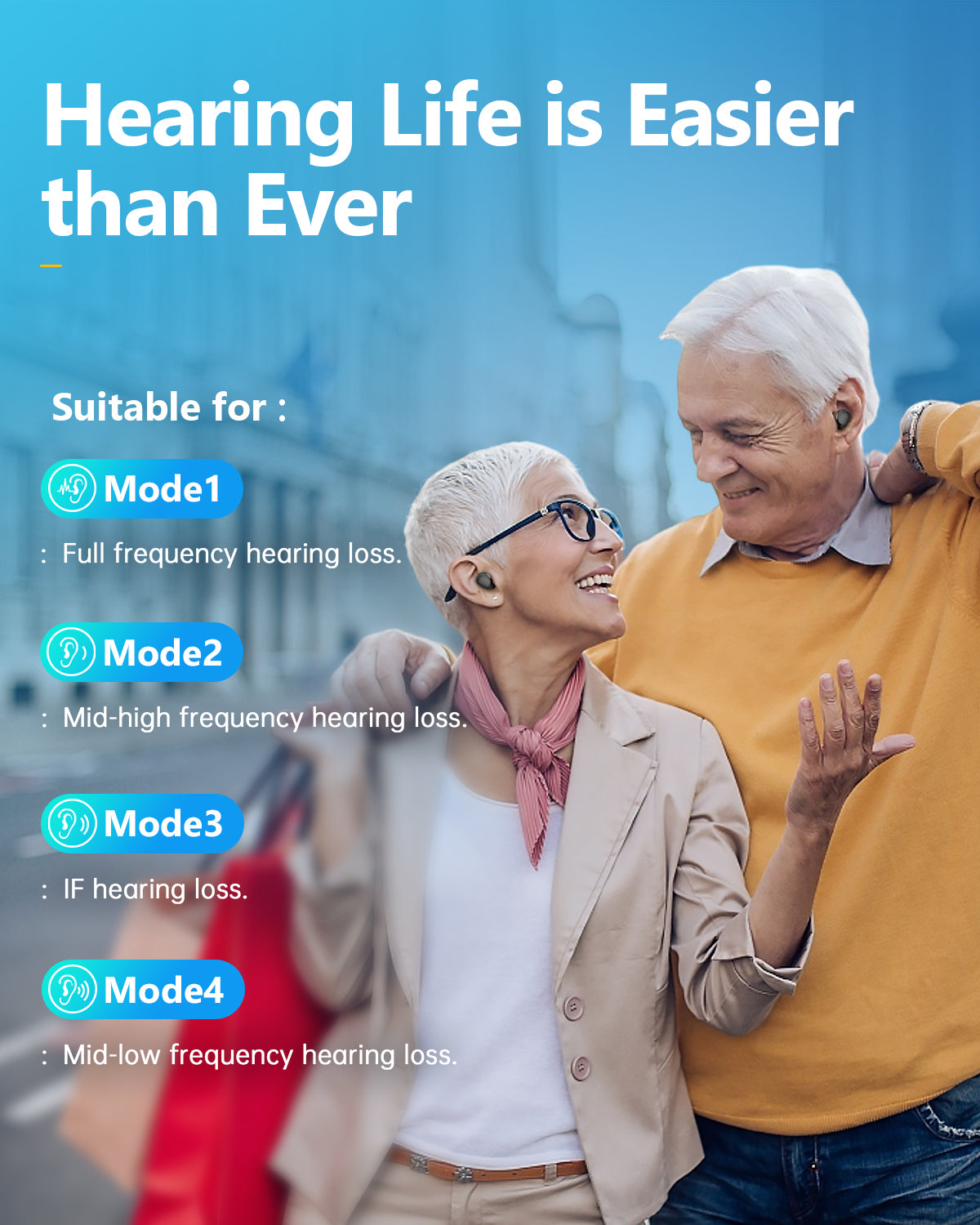 In-ear Hearing Aids Black