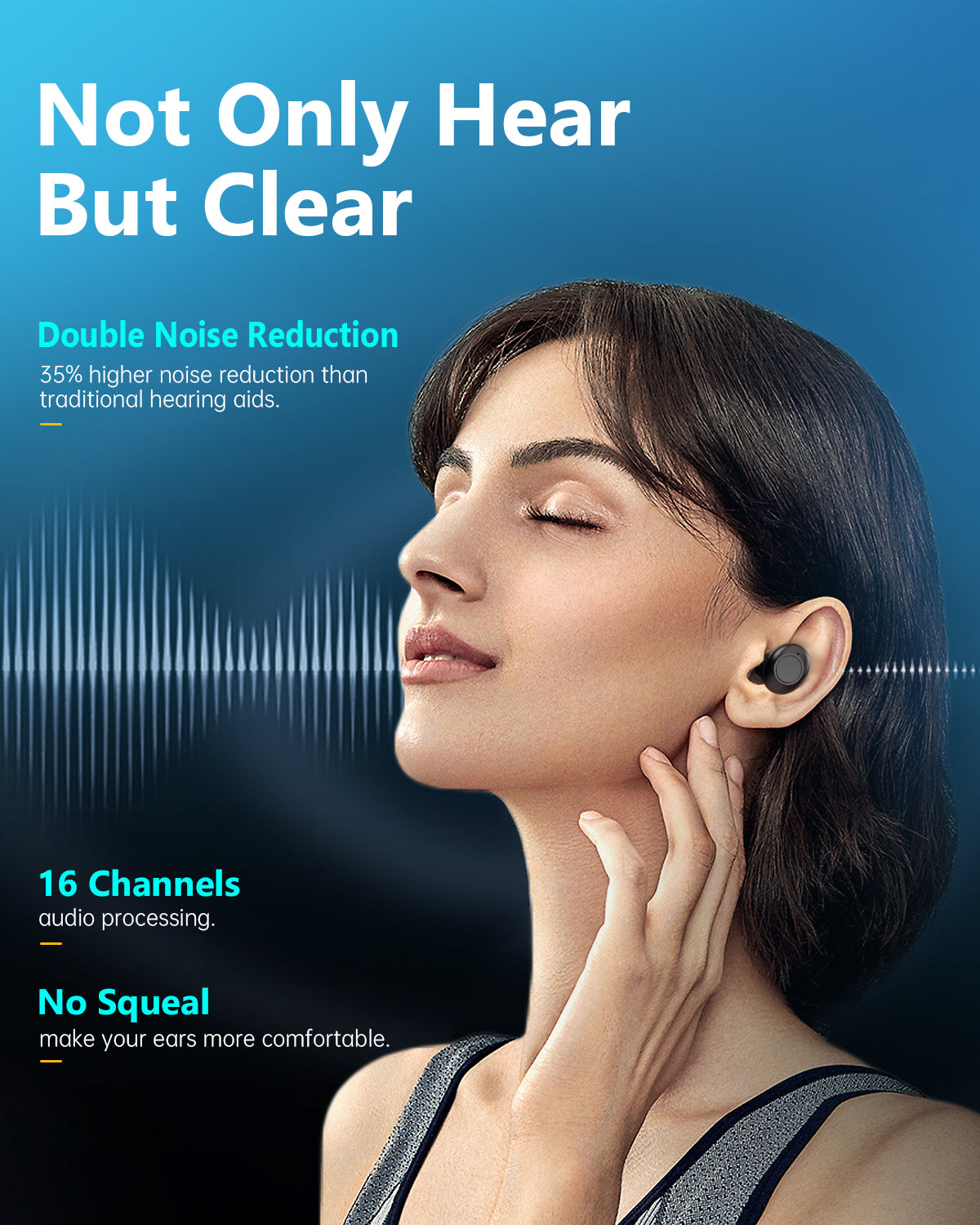 In-ear Hearing Aids Black