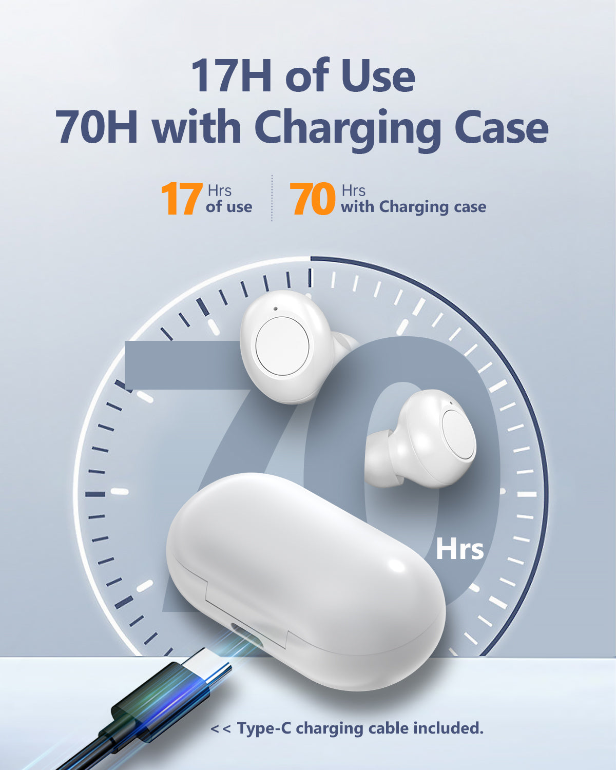 In-ear Hearing Aids White