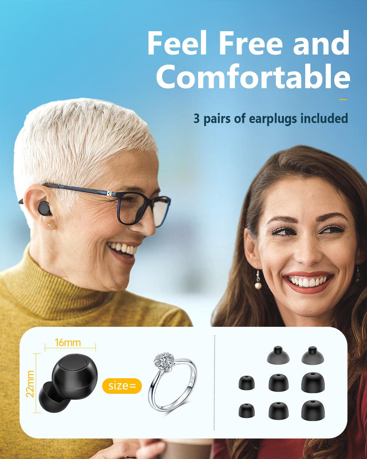 In-ear Hearing Aids Black