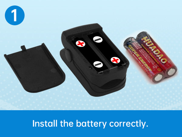 OLED Fingertip Pulse Oximeter Black