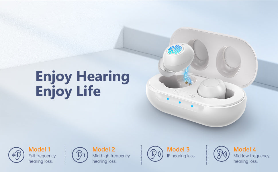In-ear Hearing Aids White